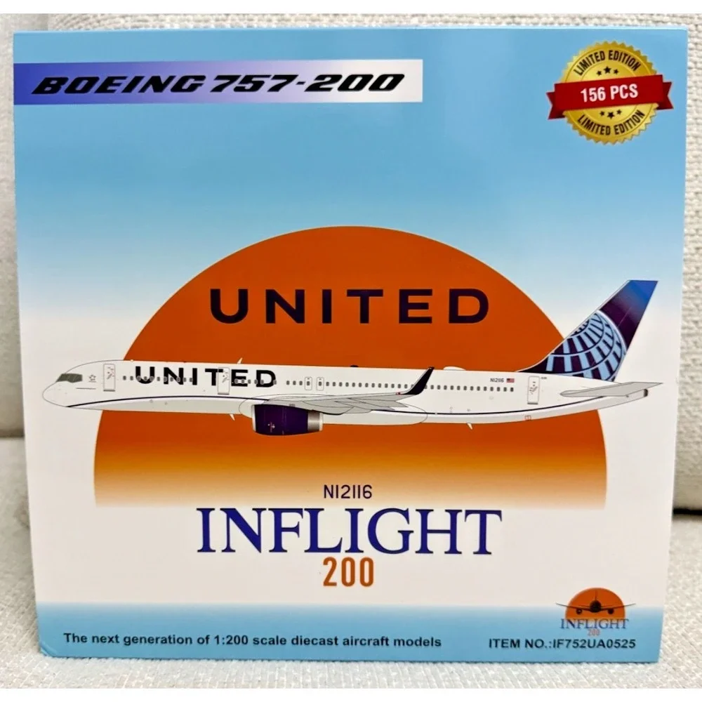 INFLIGHT/UNITED AIRLINES/B757-200/N12116/IF752UA0525/1:200/NEW/MSUAB75062326